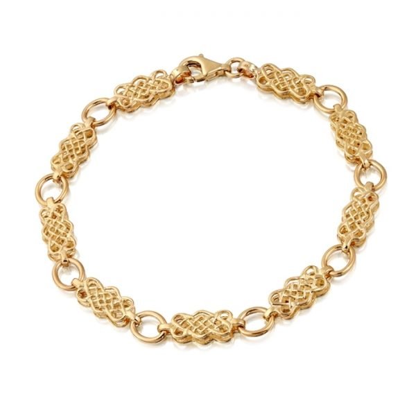 9ct Gold Celtic Bracelet-B01CL