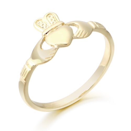 9ct Gold Ladies Claddagh-Ring-CL10CL