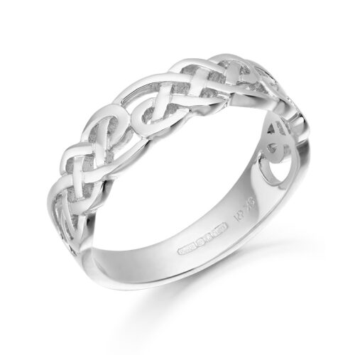 9ct White Gold Celtic Ring-3242WCL