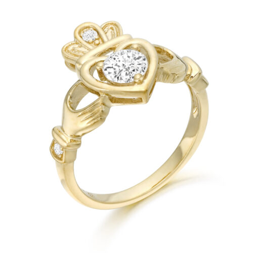 9ct Gold Claddagh Ring-CL11CL